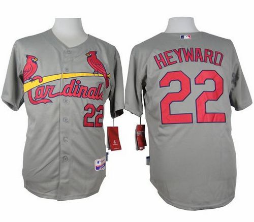 Cardinals #22 Jason Heyward Grey Cool Base Stitched MLB Jersey